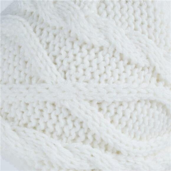 Kids White Girls Sherpa Earflaps Hat Kids Winter Hat Beanie Fuzzy Peruvian Hat - Picture 5 of 6